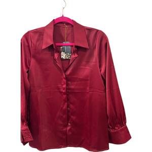 NEW VIVIDLUX women's casual lapel collar shirt in red